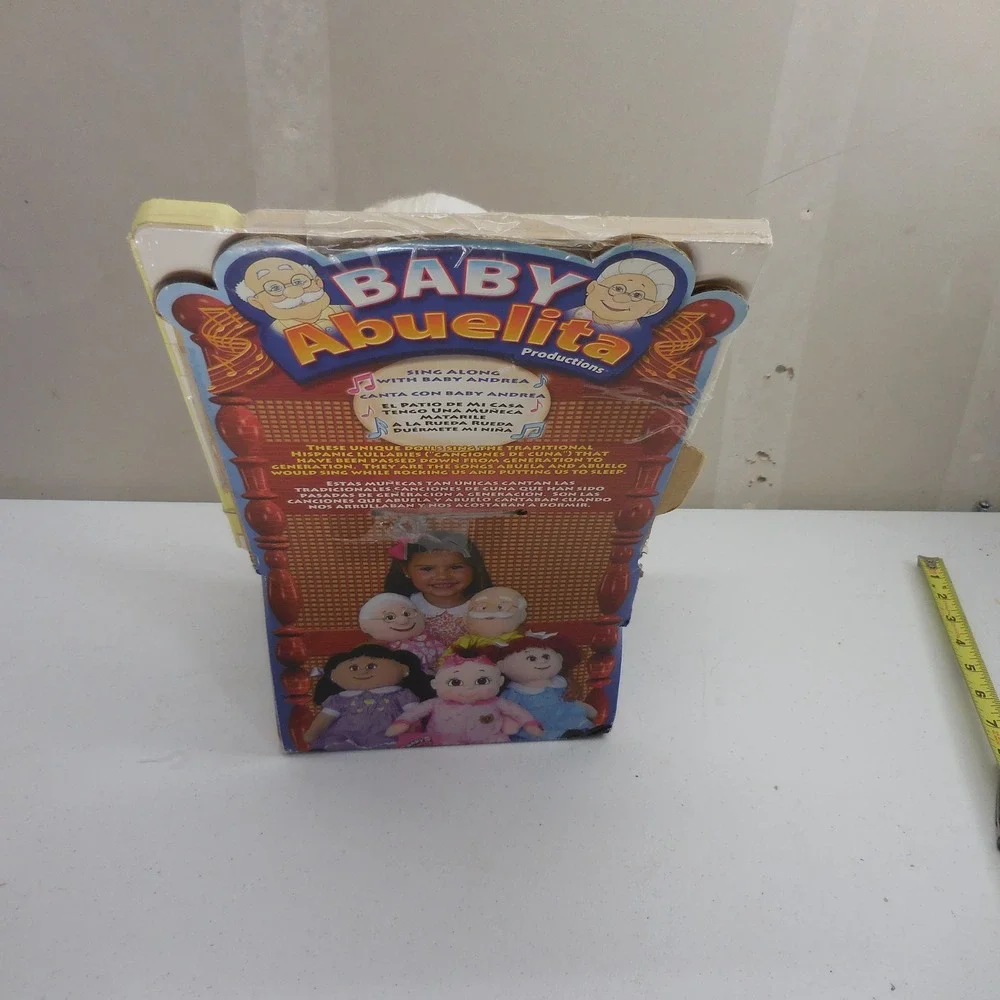 Baby Abuelita Rosa Plush Doll Singing Spanish Grandmother + New Sing Along Book